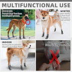 KOOLTAIL Dog Socks for Hot/Cold Pavement to Prevent Licking Paws,Dog Boots&Paw Protector for Hardwood Floors Anti Slip,Traction Control No Twist Grip Booties for Small Medium Large Senior Dogs SM