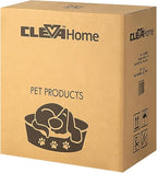 ClevaHome Small Dog Car Seat & Travel Carrier & Pet Bed, Non-Slip Booster Seat for Dogs up to 10lbs, Fashionable Pet Carrier Bag for Indoor and Outdoor