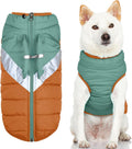 Gooby Mountaineer Dog Jacket - Jade, X-Large - Warm Zip Up Coat with Lift Handle and Dual O Ring Leash Water Resistant for Small to Medium Dogs