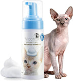 Mooncat Sphynx Cat Waterless Shampoo — No Rinse, No Residue, Skin Safe | No residue on bare skin, Removes skin oils & odor, Gentle for Sphynx & Devon Rex, No rinse, Fresh scent, Kitten safe 8+ weeks