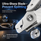 Professional Dog and Cat Nail Clipper - LED Light Dog Nail Clipper with Safety Protection, Ergonomic Pet Nail Clipper for Dogs, Small and Large Dogs, Dog Toenail Clippers, Cat Nail Trimmers