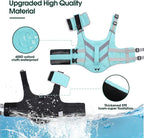 Kuoser Reflective Dog Life Jacket, Dog Life Vest for Swimming Boating | Adjustable Pet Lifejackets, High Flotation Doggie Swimsuit with Rescue Handle for Small Medium Large Dogs