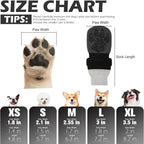 EXPAWLORER Non-Slip Dog Socks for Hardwood Floors to Prevent Licking, Dog Shoes for Hot Pavement Quick Walking, Dog Booties Boots & Paw Protectors with Grippers for Small Medium Large Senior Dogs XS