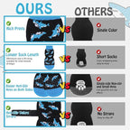 SCENEREAL Anti Slip Dog Socks to Prevent Licking Paws for Hardwood Floors | Double Sides Dog Shoes Boots & Paw Protectors for Hot/Cold Pavement, Dog Grippy Booties for Small Medium Large Senior Dogs