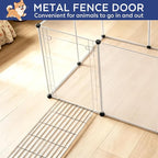 BRIAN & DANY Dog Playpen Portable for Small Animals, Dog Play Pen Indoor, Transparent Pet Playpen for Puppies, Cats, 40" L x 40" W x 28" H | Dog Play Pen Indoor, Transparent Pet Playpen for Puppies, Cats, 40" L x 40" W x 28" H