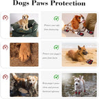 Dog Shoes for Large Dogs, Anti-Slip Waterproof Dog Boots & Paw Protectors with Full Toe Coverage Design, Dog Shoes for Hot Pavement and Winter Snow Hiking with Reflective Straps（red,3#