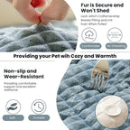 Couch Cover for Dogs Washable, Non-Slip Pet Couch Covers for Sofa, Fuzzy Dog Couch Cover Blanket Thick Soft Plush for Furniture Protector (Blue Gray, 27.6" x 47.2"/70 x 120cm)