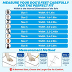 Dog Shoes Large Size Dogs, 4PCS Waterproof Dog Booties-Dog Boots & Paw Protectors, Medium Shoes for Dogs with Reflective Strip, Anti-Slip Sole for Rain, Snow and Summer Hiking. (8s)