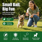 INSUM Small Tennis Balls for Dogs 6 Pack 2.0" Squeaky Dog Balls for Small Dogs