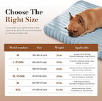 Extra Large Orthopedic Dog Crate Bed with Waterproof Lining | Egg crate foam for joint support. Soft plush surface. Non-slip bottom. Removable & machine washable cover. OEKO-TEX certified
