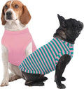 IECOii 2 Pack Dog Surgery Recovery Shirt Sleeveless Lightweight Dog Tshirt | T-Shirts with Stretch Fit,Gentle on Sensitive Skin,Anti-licking for Hot Spots,Shedding Control Tee,For Small to Giant Dogs