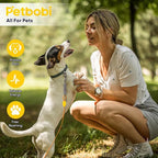 Petbobi Dog Tie Out Cable and Stake, 10ft Heavy Duty Dog Leads for Yard | 4in Shock Spring, 16in Spiral Ground Anchor, 360° No-Tangle Swivel, Chew-Proof Rustproof Wire, Up to 120 lbs, Outdoor Camping