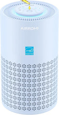 AIRROMI Air Purifier for Bedroom with HEPA 3-in-1 Filter, Pet Air Purifier for Home Cat Pee Smell, Covers Upto 990 Ft², Quiet 360° intake Air Cleaner for pet hair,allergies,Dust,Smoke A2001 Blue