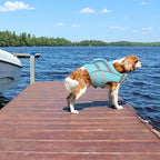 Kuoser Reflective Dog Life Jacket, Dog Life Vest for Swimming Boating | Adjustable Pet Lifejackets, High Flotation Doggie Swimsuit with Rescue Handle for Small Medium Large Dogs