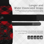 EXPAWLORER Dog Socks to Prevent Licking Paws, Dog Shoes for Hot Pavement, Anti Slip Dog Booties for Hardwood Floors, Dog Boots & Paw Protectors for Small Medium Large Senior Dogs, Red Black S