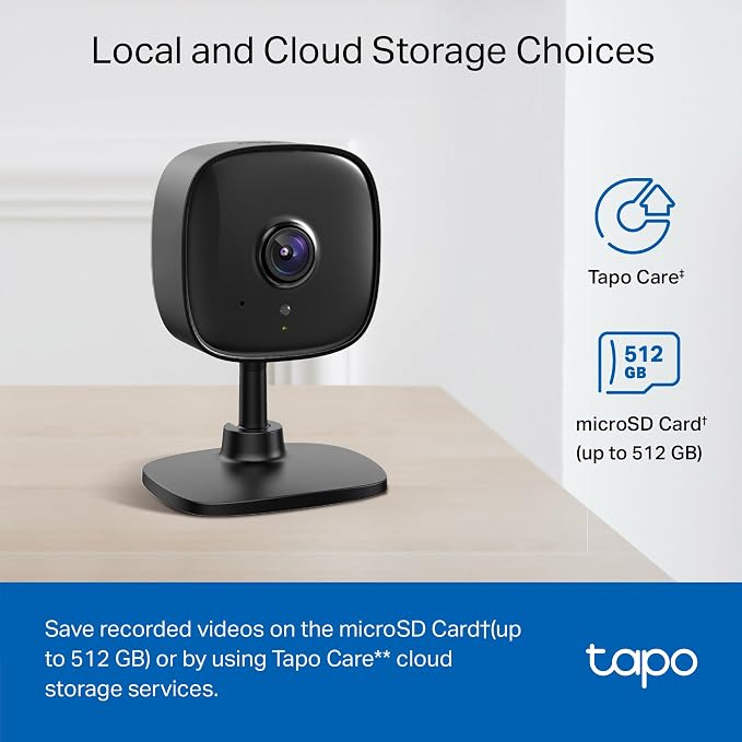 Tapo 1080P Indoor Security Camera, Baby Monitor, Dog Camera, C101(4-Pack) | Motion Detection, 2-Way Audio, Siren, Night Vision, Cloud & SD Card Storage, Works w/Alexa & Google Home, Wired, Black