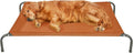 FurHaven Elevated Pet Cots - Cooling & Breathable Nylon Mesh Hammock for Large Dogs/Easy-to-Assemble / / Durable and Reinforced/Perfect for Rest & Relaxation Outdoors - Terracotta Red, Large