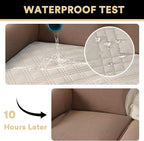 Couch Cover for Dogs Waterproof Couch Covers for 3 Cushion Couch Sofa Pet Cover for Sectional Couch Furniture Bed Sofa Cover Washable,French Oak,47x68 Inch