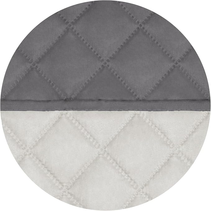 PureFit Reversible Recliner Chair Covers Couch Covers for Dogs, 28 in | Gray/Ivory, Water Resistant Couch Protector, Washable Pet Couch Cover with Non Slip and Elastic Straps For Kids