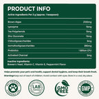 Pet Dental Powder,Oral Care Powder for Dogs & Cats, Dog Teeth Cleaning with Natural Brown Algae，Helps Clean Teeth & Fresher Breath，5.29 oz