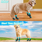 EXPAWLORER Anti Slip Dog Socks to Prevent Licking Paws,Winter Dog Boots & Paw Protectors,Dog Booties for Hardwood Floors with Grippers,Dog Shoes for Hot/Cold Pavement Small Medium Large Senior Dog
