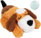 WEOK Heartbeat Puppy for Dogs-for Separation Anxiety Relief, Heartbeat Stuffed Animal Anxiety Calming Behavioral Aid Plush Toy for Dogs Cats Pets