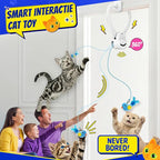 CATPICK Interactive Cat Toys for Indoor Cats - Automatic Flying Bird & Mouse Doorway Hanging Toy, USB Rechargeable Electric Kitten Toy for Hunting Instinct, Enrichment & Exercise, 2 Birds & 1 Mouse