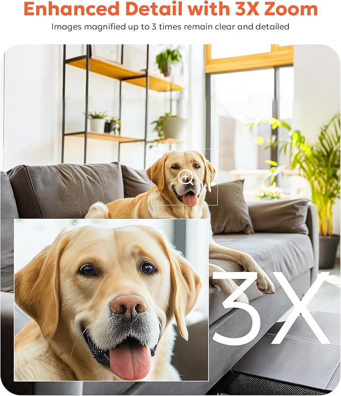 owltron Indoor Security Camera 2K, 2.4GHz WiFi Cameras for Home Security | Baby Monitor Camera with Motion/Cry Detection, Pet & Dog Cam with Phone App, Night Vision, 2-Way Audio, Works with Alexa