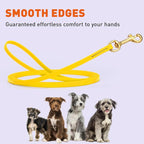 Viper Biothane K9 Working Dog Leash Waterproof Lead for Tracking Training Schutzhund Odor-Proof Long Line with Solid Brass Snap for Puppy Medium and Large Dogs, 15ft Lemon Yellow