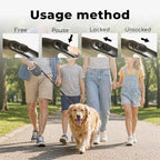 Retractable Dog Leash 16 ft Extendable Leash for Small and Medium Dogs Tangle-Free Nylon Tape One-Hand Brake Lock Walking Lead Up to 55 lbs