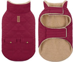 Dog Winter Jacket for Extra-Large Dogs, Pet Windproof Cold Weather Coats, Pets Clothes Snow Jacket, Golden Retriever, Labrador Retriever, Husky, Burgundy XL