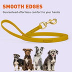 Viper Biothane K9 Working Dog Leash Waterproof Lead for Tracking Training Schutzhund Odor-Proof Long Line with Solid Brass Snap for Puppy Medium and Large Dogs, 15ft Treasure Gold