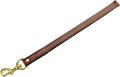 Mendota Pet Leather Steady Tab - Dog Lead - Made in The USA - Chestnut, 3/4 in x 12 in
