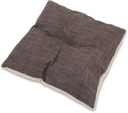 Best Pet Supplies Cat Bed for Indoor Cat, Domed Tent House with Removable Pillow, Covered Cat Cave for Small Dog, Puppies and All Breeds of Cats - Brown Linen, 19 x 19 x H:19"