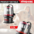 Shop-Vac 4-in-1 Dog Grooming Vacuum, Pet Grooming Vacuum for Shedding