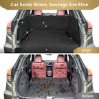 F-color SUV Cargo Liner for Dogs - Trunk Cover with Bumper Flap Protector | Waterproof Pet Cargo Cover with Side Flaps, Non-Slip Trunk Mat, Rear Dog Car Seat Cover Prevents Scratches Pet Hair Mud Dirt
