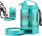 77oz Portable Dog Water Bottle, Large Travel Water Bowls for Dogs Camping Essentials Hiking Park Traveling Beach Walk Accessories, Dog Water Bowl Dispenser with Pull-Out Drinking Bowl, BPA Free