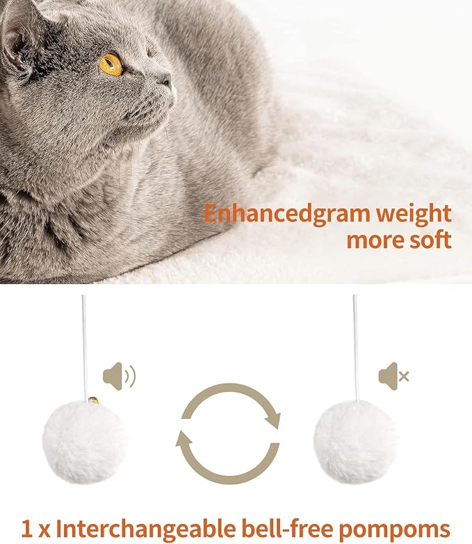 FourFurPets 43.7" Cat Tree, Modern Cat Tree Tower, Cat Tower for Indoor Cats Large Adult, Cat Condo with Scratching Post, Large Perch and Removable Pads, White