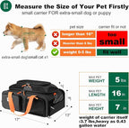 pidipiti 17x13x8 Soft-Sided pet Carrier,for 1 Extra-Small Dog/Small cat | top Expandable,TSA Approved,for Frontier Allegiant Breeze Airlines ,with 2 pockets,zipper lock,leakproof,good Visibility