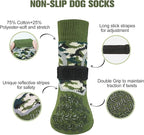 BEAUTYZOO Dog Socks to Prevent Licking Paws for Hardwood Floors Anti Slip, Dog Shoes Booties for Hot/Cold Pavement,Grippy Boots & Paw Protectors Traction Control for Small Medium Large Senior Dogs
