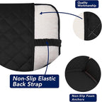 PureFit Reversible Quilted Couch Covers for Dogs Oversized Sofa Cover 78” | Black/Beige, Water Resistant Couch Protector, Washable Pet Couch Cover with Non Slip and Elastic Straps For Kids