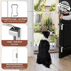 Snagle Paw Extra Tall Metal Retractable Door Barrier, 28.4" Wide 35" Tall Safety Dog Gate for Front Door,Easy Install Retractable Pet Gate for Recreational Vehicle,Doorways