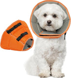 Dog Cone Collar After Surgery for Medium Dogs, Adjustable Soft Recovery Cone for Dogs to Stop Licking Biting, Comfortable Pet Elizabethan Alternative for Wound Healing