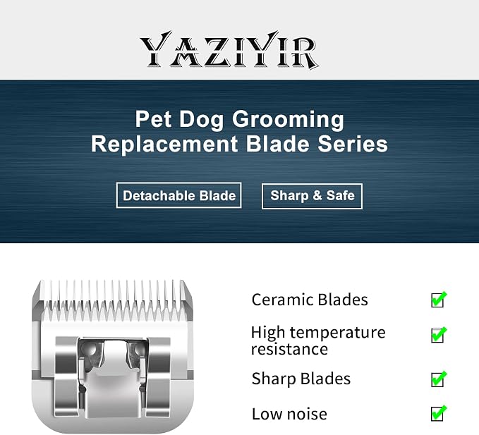 5/8HT Pet Dog Grooming Detachable Blades, 5/8 inch (16mm) | Compatible with Andis, Compatible with Oster A5, Compatible with Wahl KM10 Clippers