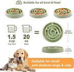 Slow Feeder Dog Bowls,Puzzle Dog Bowl with Anti-Slip, Slow Feeder & Non-Slip Design, Boredom and Anxiety Reducer, Suitable for All Breed Dogs and Cat