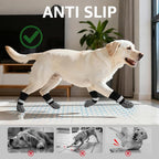 BEAUTYZOO Anti Slip Dog Socks to Prevent Licking Paws, Dog Shoes for Hot Pavement, Grip Socks for Dogs on Hardwood Floors, Dog Booties Alternative, Reflective&Washable Paw Protection for Senior Dogs