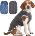 IECOii 2 Pack Dog Surgery Recovery Shirt Sleeveless Lightweight Dog Tshirt | T-Shirts with Stretch Fit,Gentle on Sensitive Skin,Anti-licking for Hot Spots,Shedding Control Tee,For Small to Giant Dogs