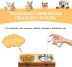 Stainless Steel Cat Bowl - Shallow Wide Flat Cats Food Bowls,Metal Kitten Dishes Whisker Friendly Fatigue Relief,Replacement Basic Kitty Plates for Elevated Stand,Dishwasher Safe（Set of 12）