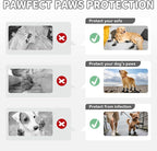 Dog Boots, Waterproof Dog Shoes with Reflective Straps, Rugged Anti-Slip Sole Paw Protectors for Medium Large Dogs, Breathable Pet Booties for Hot Pavement, Snow, Hiking, 4Pcs