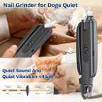Pet Nail Clipper with Light, Type-c Dog Claw Trimmer & Grinder | Rechargeable Cordless Dog&Cat Cutter, Safety Lock & Catcher, Stainless Blades Grooming for Small Medium Large Pets, Black
